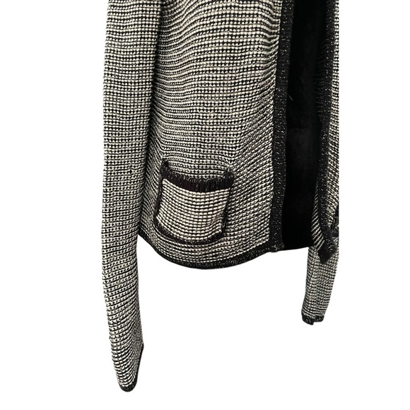 Romeo & Juliet Couture Tweed White Black Women's Size XL classic career neutral - Picture 3 of 6